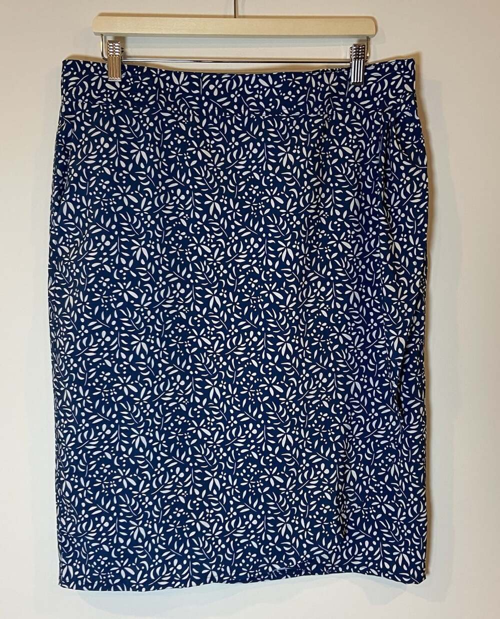 Rip Skirt Hawaii Wrap Tropical Vacation Blue Cream Extra Large XL